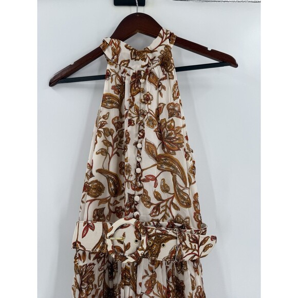 NWOT Gorgeous Nicholas Selima Belted Dress in Ivory Paisley Size 2 Retail- $550 - Picture 10 of 16